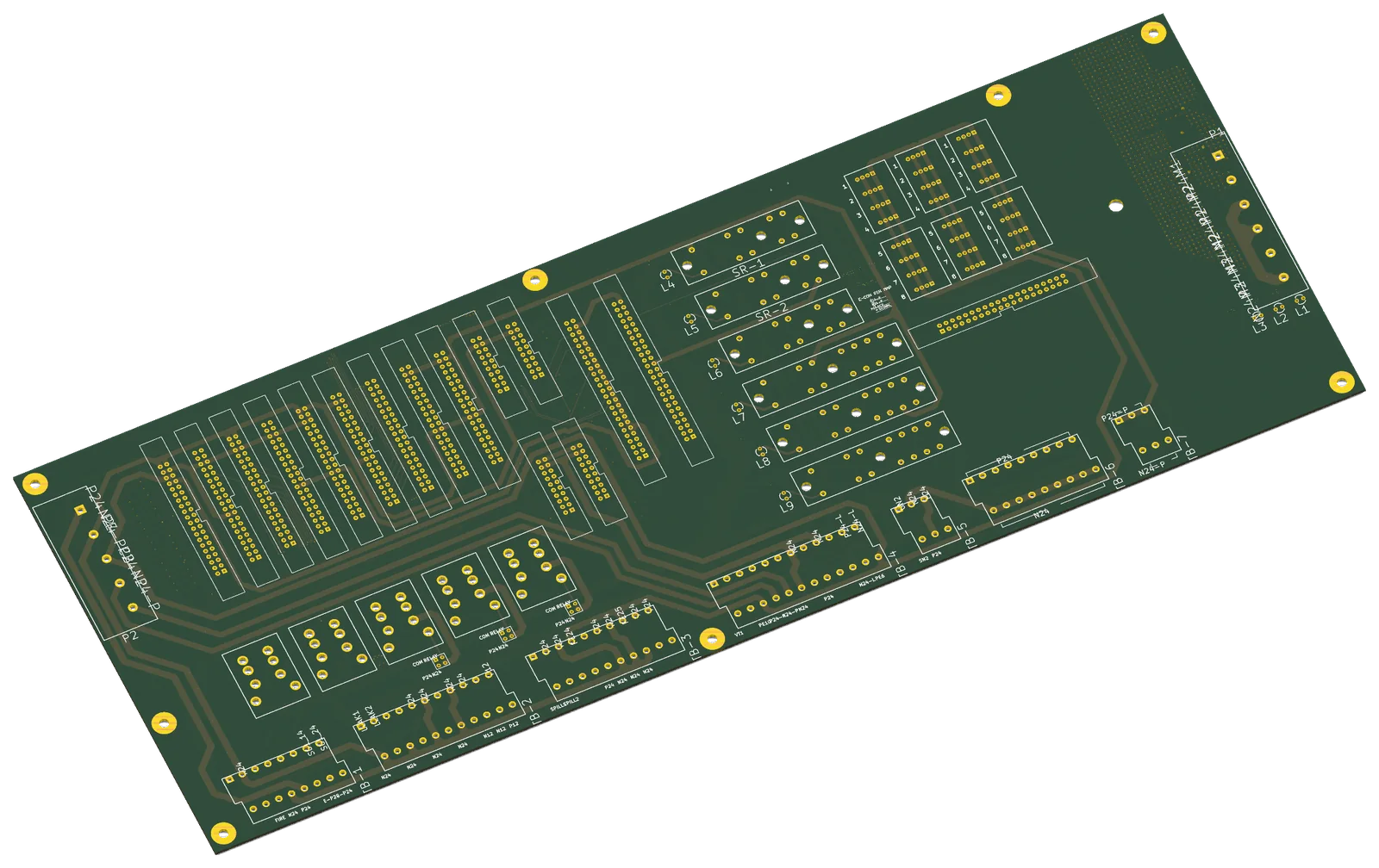 Large relay and terminal block board.